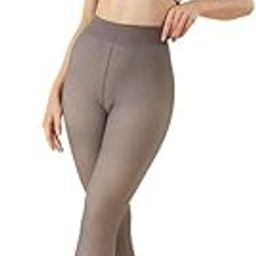 2025 Newest Women Fleece Lined Tights High Waisted Thermal Pantyhose Leggings Warm Thick Thermal Tights for Winter-image-51