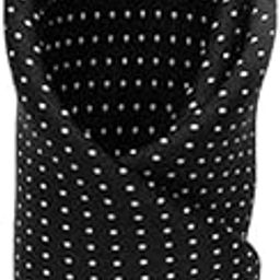 Style Along Black Pocket Square With Small White Polka Print Premium Mens Solid Micro Fiber Silk Satin Pocket Square Wedding Handkerchiefs-image-97