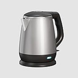 JVD Allure kettle 1000 Ml, 220V-240V 1360W | double-wall; outer PP housing & internal | auto-off when boiled/when empty | Blue LED power light | Titanium Silver, VDE plug-image-3