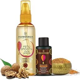 Manestream Fenusmooth Ayurvedic Hair Serum for Men & Women for Dry & Frizzy Hairs with Fenugreek & Walnut Oil | Free Fenusmooth Mini Shampoo 30ml - Pack Of 2-11