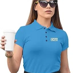 fighterhero Women's Polo T-Shirt | Cotton Rich | Collar Neck | Half Sleeve | Wrinkle-Resistant | Colors Dont Fade | Soft & Comfortable | Regular Fit | Size XS-3XL | Hope Design-picture-1