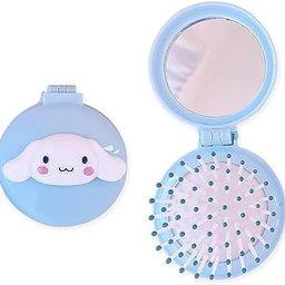 Perfect Multicolor Small Portable Cute Pocket Hair Comb with Unicorn Mirror for Baby/Travel Makeup Compact kit/Birthday Gift for Girl and Return Gift-image-61