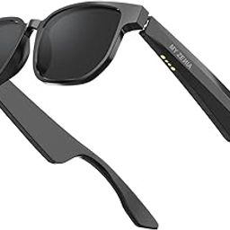 TZLQAYS Smart Glasses, Polarized Sunglasses with Bluetooth Speaker | Voice Assistant | Open Ear Sport Music Glasses, 8Hr Playtime, Outdoor UV Protectio for Men/Women (Black), Black, Universal-picture-15
