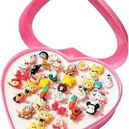 SUPER TOY Adjustable Finger Ring for Girls - 36 Pcs-29