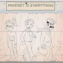 GADGETSWRAP Laptop Decal Vinyl Sticker Top Only Compatible with Surface Pro 3 - Mindset is Everything-picture-3