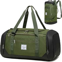 Gym Bags for men 40L Travel duffle bag with Shoes Compartment & Wet Pocket Duffel Bag Backpack for Women, Green, Medium, Gym Bag Men, Travel Duffle, Sports Duffel, Weekender Overnight for-image-43