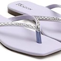 Women's Designer Flats – Embellished Party Look Sandals|FK_809_PURPLE FLAT-P3-image-3