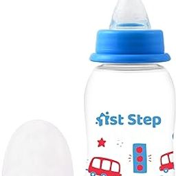 1st Step BPA Free Baby Feeding Bottle with Anti-Colic Nipple (Blue, 125 ml)-picture-19