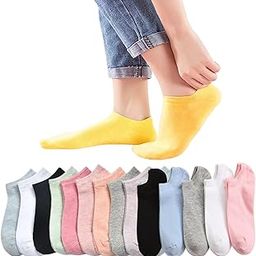 Women Socks No Show Low Cut Invisible Liner Non slip Athletic Boat Girls Socks Comfort Ankle Length Free Size-image-43
