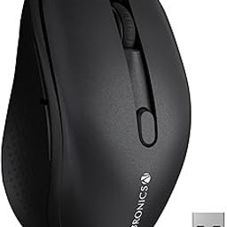 ZEBRONICS Charm Rechargeable Wireless Mouse, Dual Mode (2.4GHz + BT), Dual Bluetooth, Upto 1600 DPI, Silent Operation, 6 Buttons, Comfortable & Ergonomic, for Mac | Laptop | Computer (Metallic Black)-24