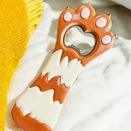 TraveEssentialz Cat Paw Shaped Bottle Opener Fridge Magnet Glass Beer Bottle Opener Kitchen Gadget Tools Bar Tool for Home or Travel Use (Brown)-image-8