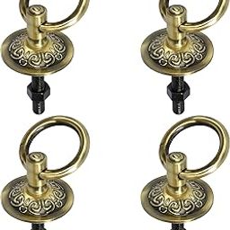 Brass Swing Heavy Duty Hooks for Hanging and Bottom Hanging Hook for Wooden Swings Pack of 4-image-99