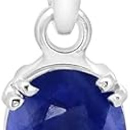 5.25 to 12.25 Ratti Certified Neelam Blue Sapphire Pendant with Sterling Silver 925 – Astrological Pendant for Positive Effects, Unisex for Men & Women-picture-21