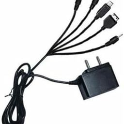 Universal 5 in 1 Multi Charger with Cable (Black), 5-pin, Black Basic Phone (3 Month Warrenty)-16