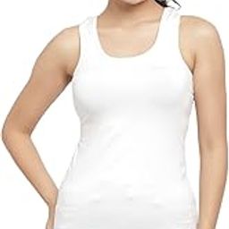 Women Cotton Lycra Racer Back Workout Tank Top-image-46