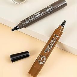 Eyebrow Pencil Black,Waterproof Microblading Eyebrow Pencil with a Micro-Fork Tip Applicator Creates Black Fine Sketch Liquid Eye Brow Tattoo Tint Pen-image-21