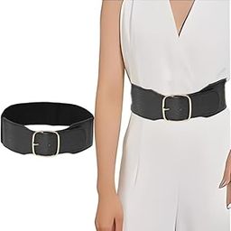 Wide Vintage Elastic Waist Belt Retro Cinch Waistband for Women & Girls Sarees Dresses-image-44