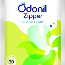 Odonil Bathroom Air Freshener Zipper Blissful Citrus - 60 Gm (10Gm X 6)-image-0