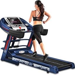 PowerMax Fitness Marvel MTM-1000M Captain America Edition (4HP Peak) Smart Folding Electric Treadmill with Manual Incline, MP3, Speaker, Exercise Machine for Home Gym and Cardio Training - Blue-11