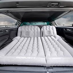 Robustt SUV Car Inflatable Bed - Grey (Pack of 1) | 2 Air Pillow & Air Pump | Car Sleeping Bed for Kids | Car Back Seat Bed | Quick Inflatable Bed | Car Bed for Trip, Camping, Picnic, Pool & Beach-1