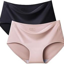 Women's Seamless Underwear - Soft, Breathable, No Panty Lines, Solid Color Traceless Ladies Slim Underwear for Girls Multi Colored Multicolour (Pack of 2)-image-10