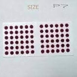 Generic Eyetex Pallavi P7 Bindi Set, Maroon, Pack of 10-image-1
