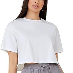 Women's & Girls' Solid Basic Oversized Crop Top/T-Shirt-image-94