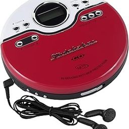 Studebaker SB3703RB Joggable Personal CD/MP3 Player with Audio Book Compatibility, Bookmark Feature and FM PLL Radio - Red/Black-picture-22