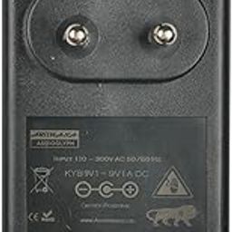 Arowana Audioglyph KYB9V1 9V 1 Amp Center Positive Power Supply for Keyboards, Synths, Preamps Noise Cancelling Right Angle Tapered 5.5 2.1 to 5.5 2.5 Jack ferrite core Shot Protection-image-83