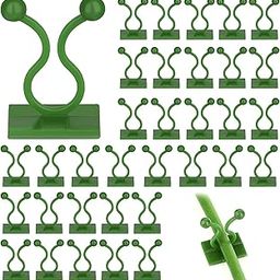 MAAUVTOR Lant Climbing Wall Clips 30pcs, Self-Adhesive Money Plant Support Clips Vine Plant Climbing Fixing Clip Hook Invisible Plant Clips for Climbers Plant Wall Clips (Green Plant Clip)-picture-10