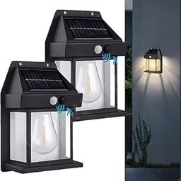Biyanka Solar Wall Mounted Light Motion Sensor, Waterproof, Exterior Lighting, Solar Light Set for Outdoor & Indoor - (Pack of 2)-image-78
