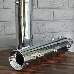 Stainless Steel Exhaust Silencer Pair for Royal Enfield Super Meteor 650 – Performance Muffler Set by Rhino Racing | Bolt-On Fit | Polished Finish | Deep Sound | Lightweight & Durable-image-25