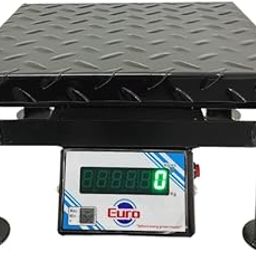 Weighing Scale, Capacity 100kgx10g Accuracy, Portable/Digital Weighing Scale with Front Back GREEN Display, Heavy-Duty MS PAN,300 * 300mm for all Commercial Uses Fish Model, Chicken Scale-image-49