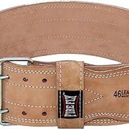 FIRE FLY Power Lifting Belt Men Plain Tan Leather Back & Abdomen Support Body Fitness Belt (S)-image-90