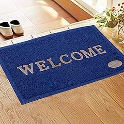 Kuber Industries PVC Anti Skid Welcome Door Mat (Blue) CTLTC11177,Large Rectangle, 58 x 38 cm-image-21