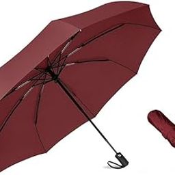 Windproof Auto Open-Close UV Umbrella Compact – Durable for Sun and Rain - Automatic 3 Fold - Travel Size, Waterproof, Lightweight, Foldable Umbrella for Men, Women, Boy, Girl.-image-17