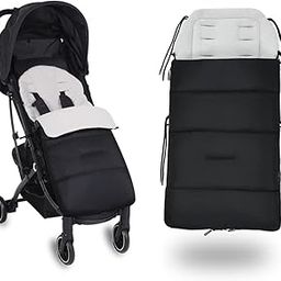 JFBABY Winter Outdoor Stroller Bunting Bag - Baby Sleeping Bag Anti-Cold and Kick-Proof Wearable Baby Blanket - Car Seat Bunting Bag - Baby Anti-Cold Foot Cover (Gray)-16