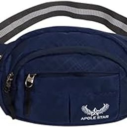 Apolestar Waist Bag, Stylish Chest Bag Sling Bag Cross Body Bag for Passport Mobile Belt Sport Bag for Men & Women and Adult, Bag for Travel & Hiking Fitness Fanny Pack Adjustable Strap (Navy Blue)-image-29