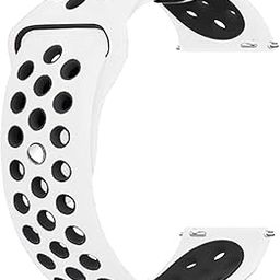 Prolet Soft Silicone Watch Band Strap & Rust Free Button Compatible With (ONLY 20mm Lugs Size) Amazfit GTS 2 Mini, Amazfit Bip,Amazfit GTS, Samsung Galaxy Watch 4/ Watch 5-12