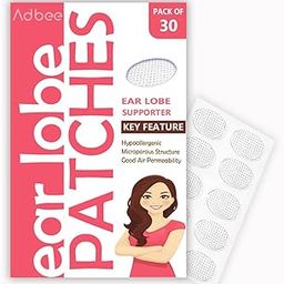 ADBEE | Ear Lobe Support Patches for Heavy Earrings | Invisible Ear Lifter Stickers for Women | Pack of 30 | Transparent | One Size-image-70