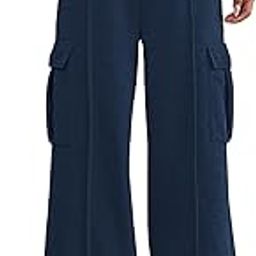 Womens Solid Side Pocket Navy Baggy Fit Cottonblend Cargo Pant-picture-13