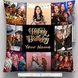 GiftsOnn Personalized Photo Pillow – Custom Picture & Text Cushion | Soft & Comfortable Gift for Birthday | Anniversary | Valentine’s Day | Home Decor.-8