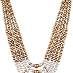 Traditional Gold Plated Dulha Long Necklace/Moti Mala for Men (MLP12)-image-85