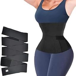 ZESKRO Body Shapewear & Tummy Shaper Belt for Women & Men Used for Postpartum Recovery, Weight Loss, Muscle Toning, Fitness Exercise, Workout, Back Support, Gym, Yoga (Black)-image-56