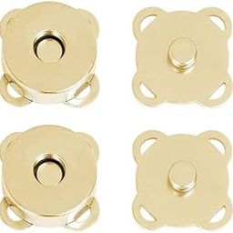 RED APPEL Stitchable Magnet Button Silver | Uses for Snaps, Clasps for Purse, Bags and DIY Works (Stitchable Golden, Pack of 5)-17