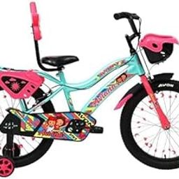 Avon Aviana 16T: Premium Black Kids Bike with Rigid Suspension, Back Rest, and Side Supporters - Ideal for Ages 5-8-24