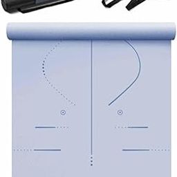 YOTTOY Yoga Mat, 72"x 32"x1/3" Extra Wide Non-Slip Exercise Fitness Yoga Mats,Eco-Friendly TPE Exercise Mats for Women Men Home Workout with Strap Bag (Nile, 72x32x1/3)-image-75