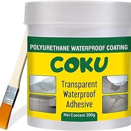 Coku Waterproof Transparent Glue with Brush|Anti-Leakage Agent Coating| Invisible Crack Sealant Super Strong Gel Adhesive for Roof, Bathroom Wall, Window, Tile & mildew-proof Kitchen (300 grams)-image-19