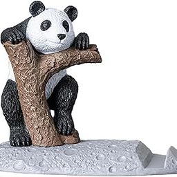 Street27® Cute Panda Mobile Stand Showpiece for Home Décor Idols for Office Desk Table, Creative Phone Stand Holder Tabletop Statue for Gift Gifting Items Birthday Decoration (Cute Panda), Space-21