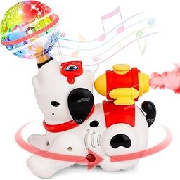 Zest 4 Toyz Musical Toys for Kids Dancing Doll Puppy Dog Mist Spray Effect 360 Degree Rotating Light & Sound Toy for 1 Year Old Baby Boys & Girls (Pack of 1) Random Color-90